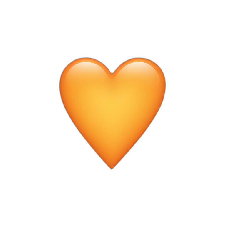 Light orange heart emoji