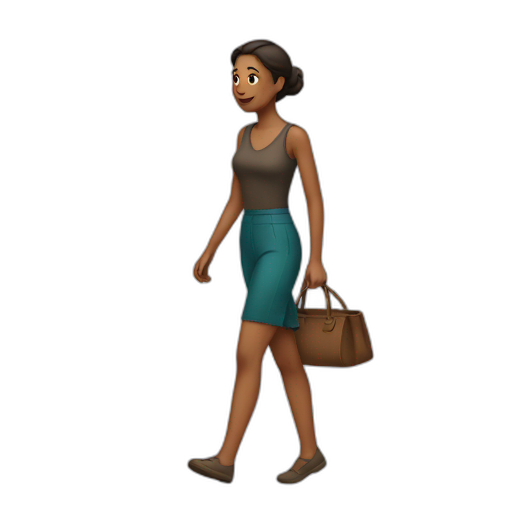 Woman walking emoji