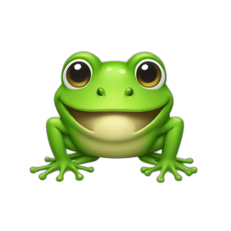 Imoji Frog happy emoji