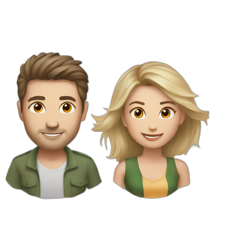 Me and My wife in vietnam emoji