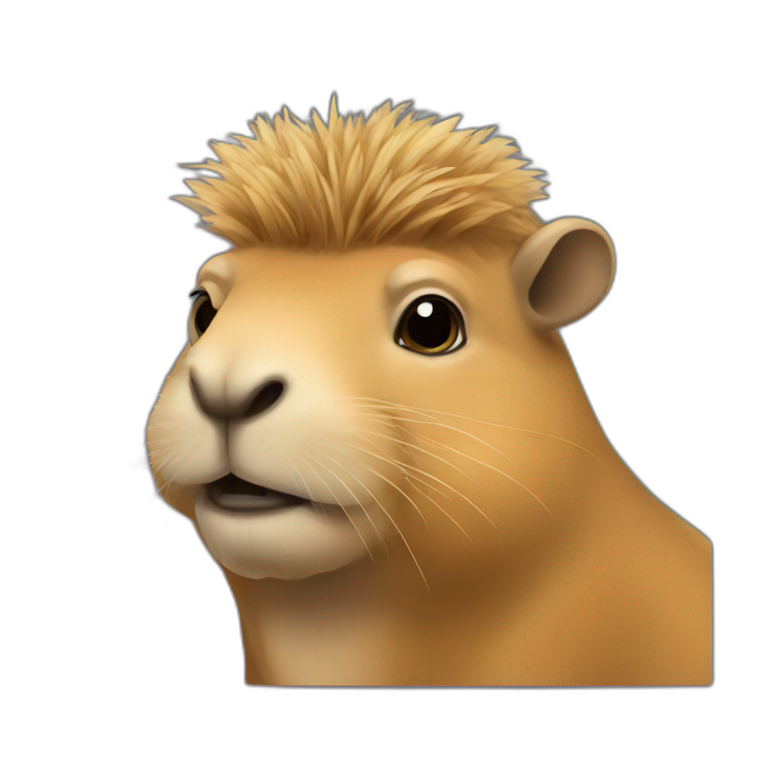 fancy cappybara emoji