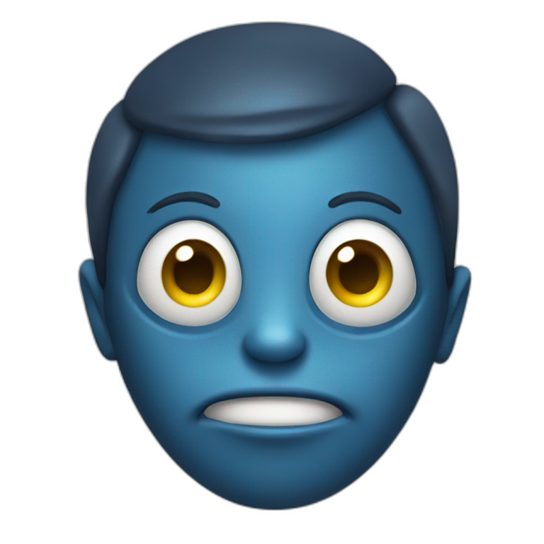 Avatar blue alien character emoji