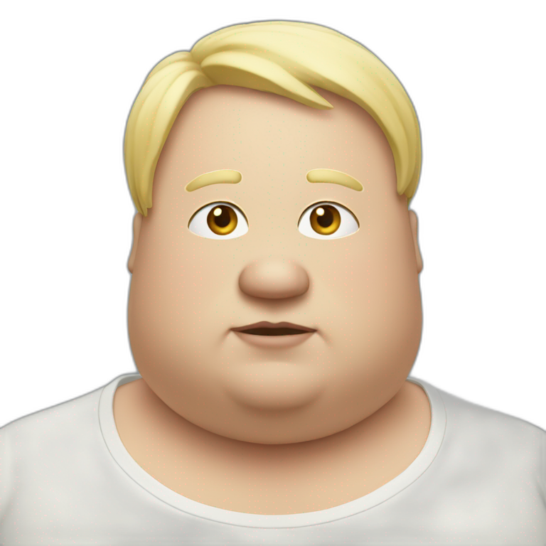 fat white human emoji