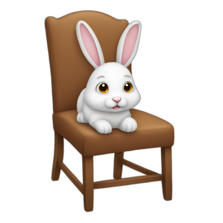 rabbit on a chair emoji