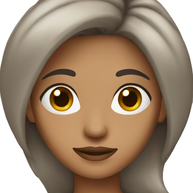 women with dark brown hair emoji