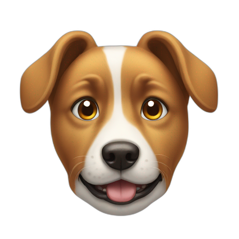 funny looking dog emoji