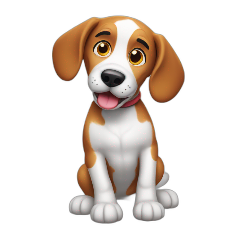goofy ahh stupid beagle emoji