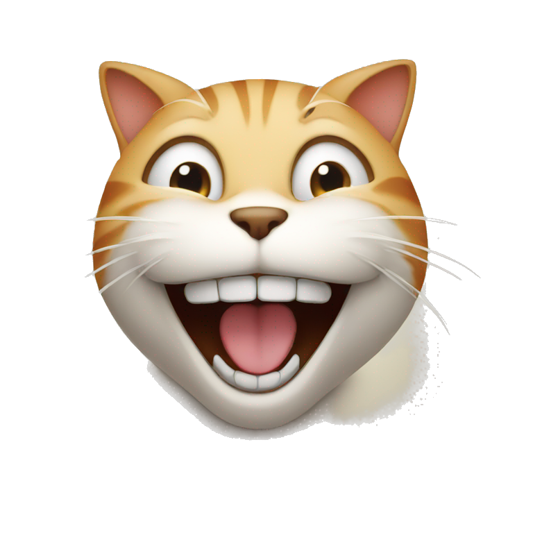 Cat laughing at you  emoji