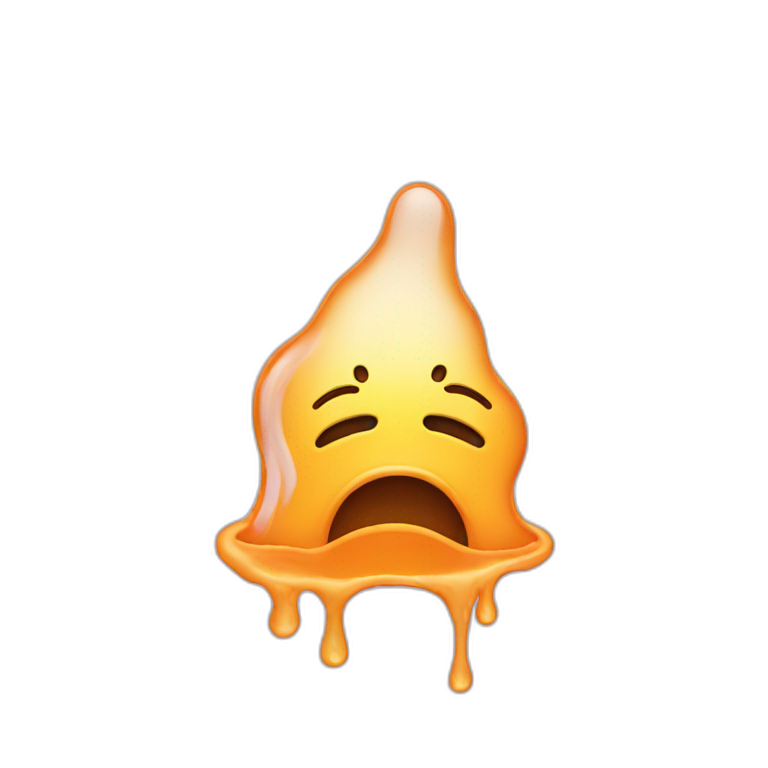 Melting face emoji