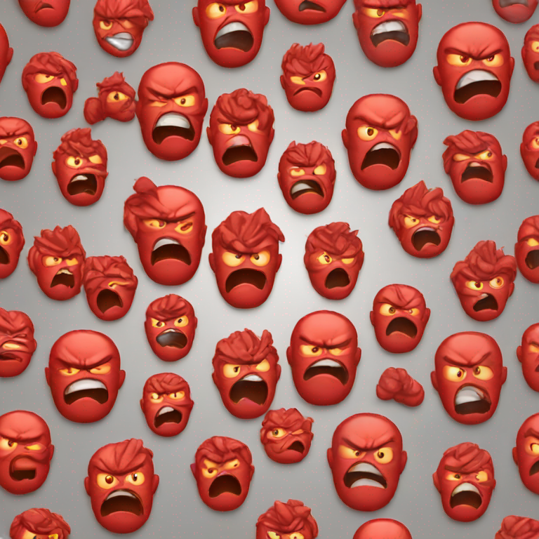 red face angry emoji emoji