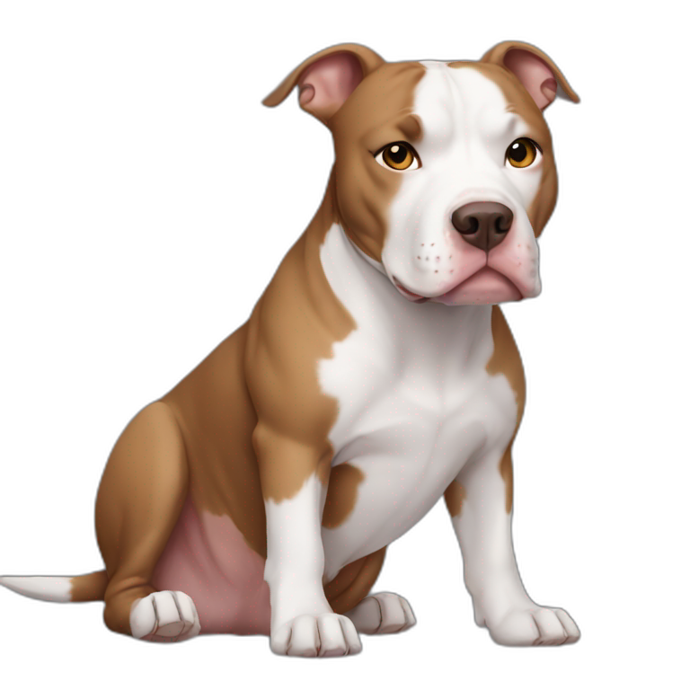 white-and-brown-pitbull-dog emoji