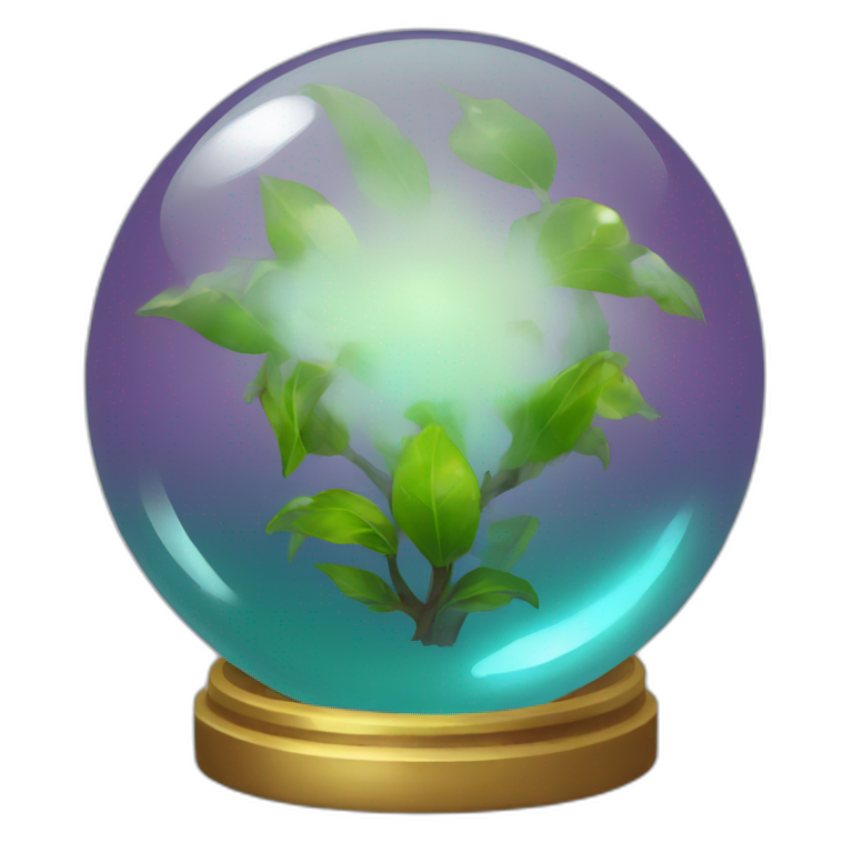 laurel crystal ball  emoji