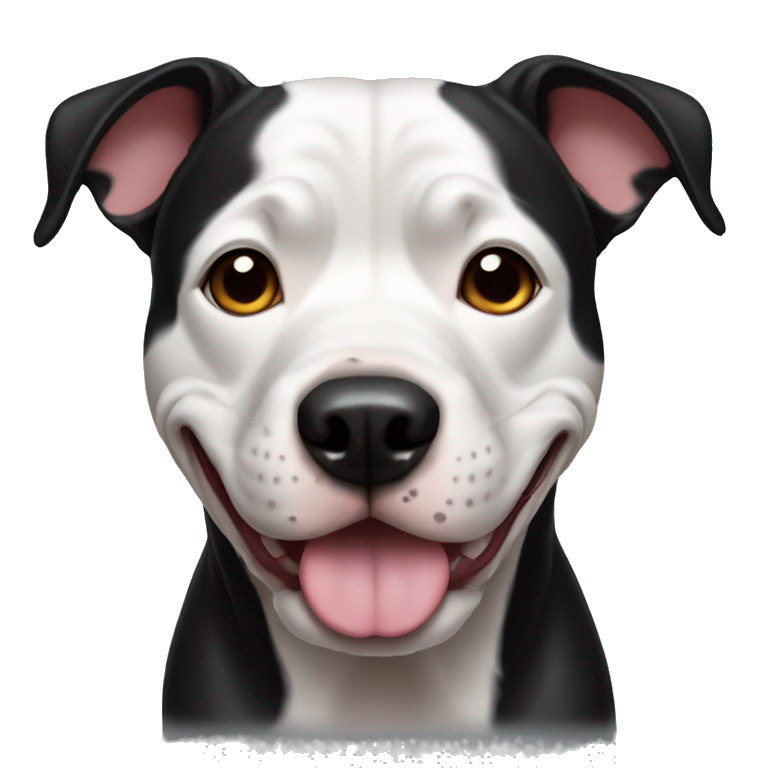 Dog black pitbull emoji
