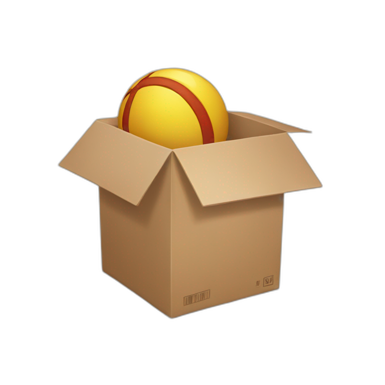 ball inside a box emoji