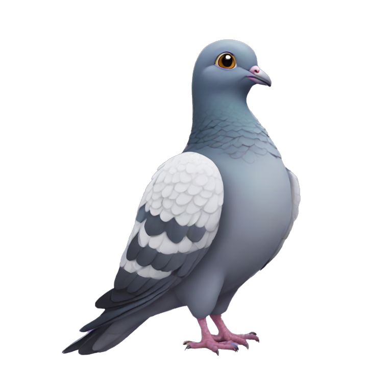 magical pigeon emoji