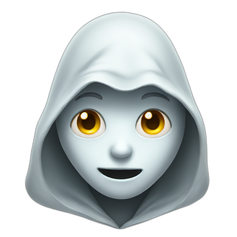 Ghost boy with Hood emoji