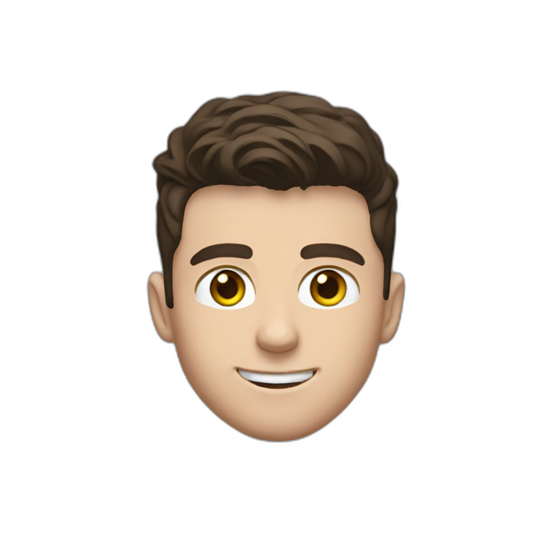 Mason mount wearing a black tshirt, profile picture, with stubble and mustache  emoji
