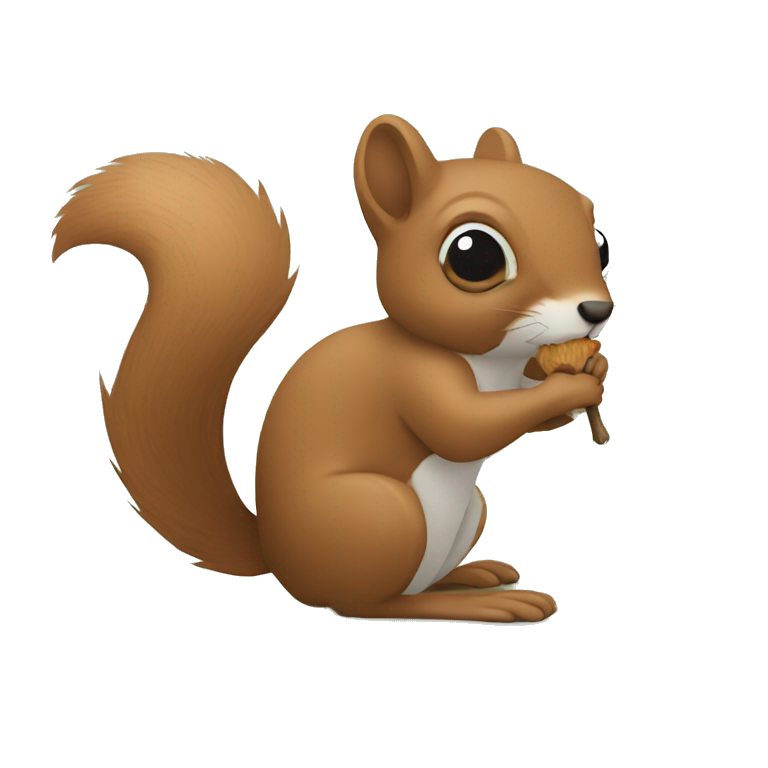 Stick figure squirrel  emoji