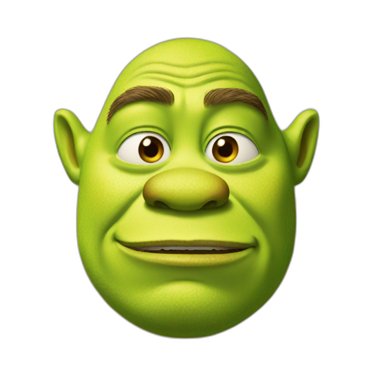 Shrek face emoji