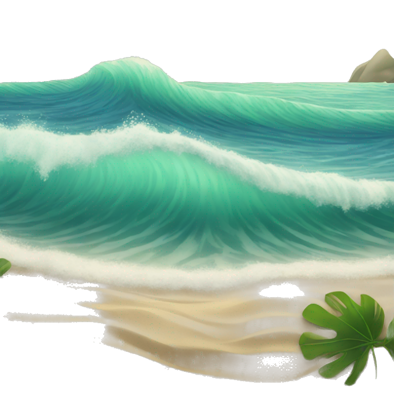 waves at beach emoji