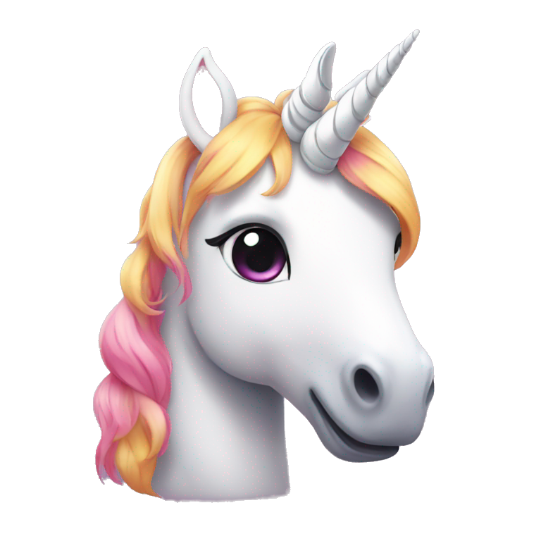 Cute unicorn emoji