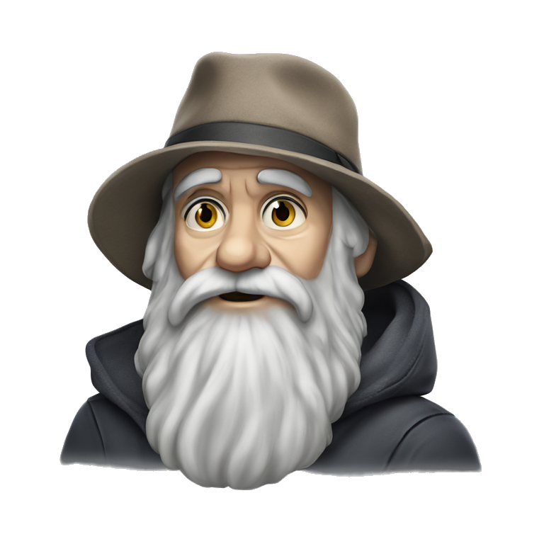 old man in hat emoji