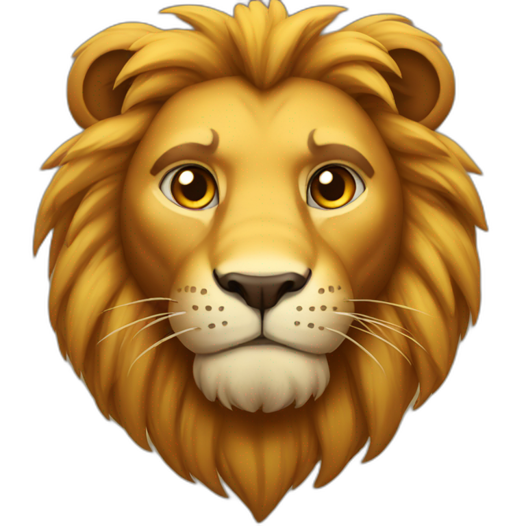brave lion emoji
