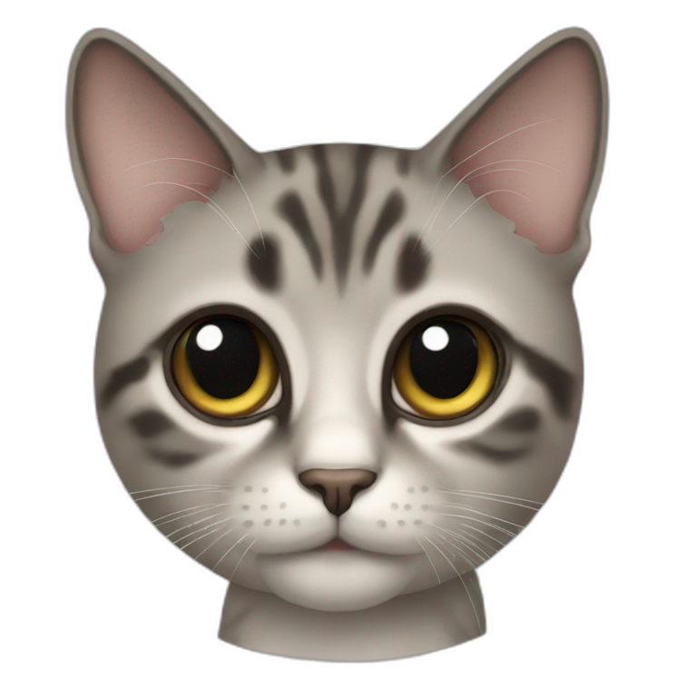 catwhit big eyes emoji