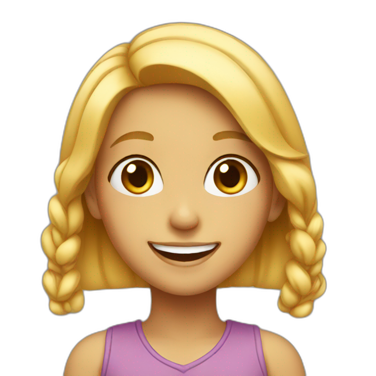 Girl smiling emoji
