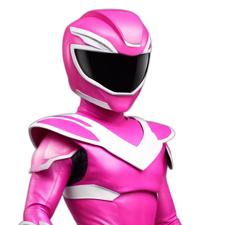 Pink Mighty Morphpon Power Ranger emoji