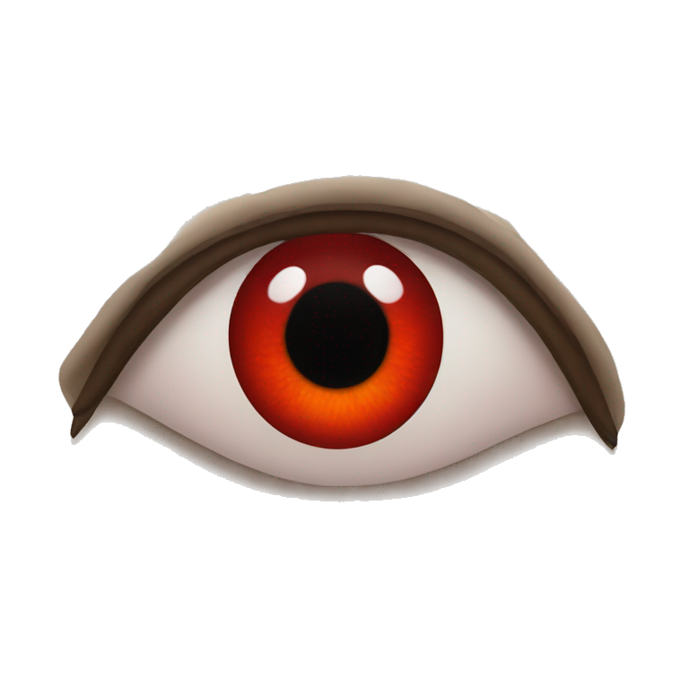 red eyes emoji