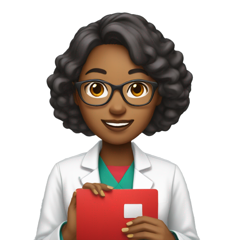 stanford physician asian black woman giving viewer a red card emoji