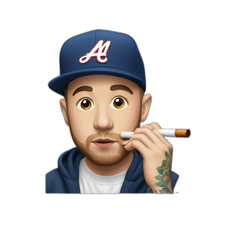 mac miller smoking emoji