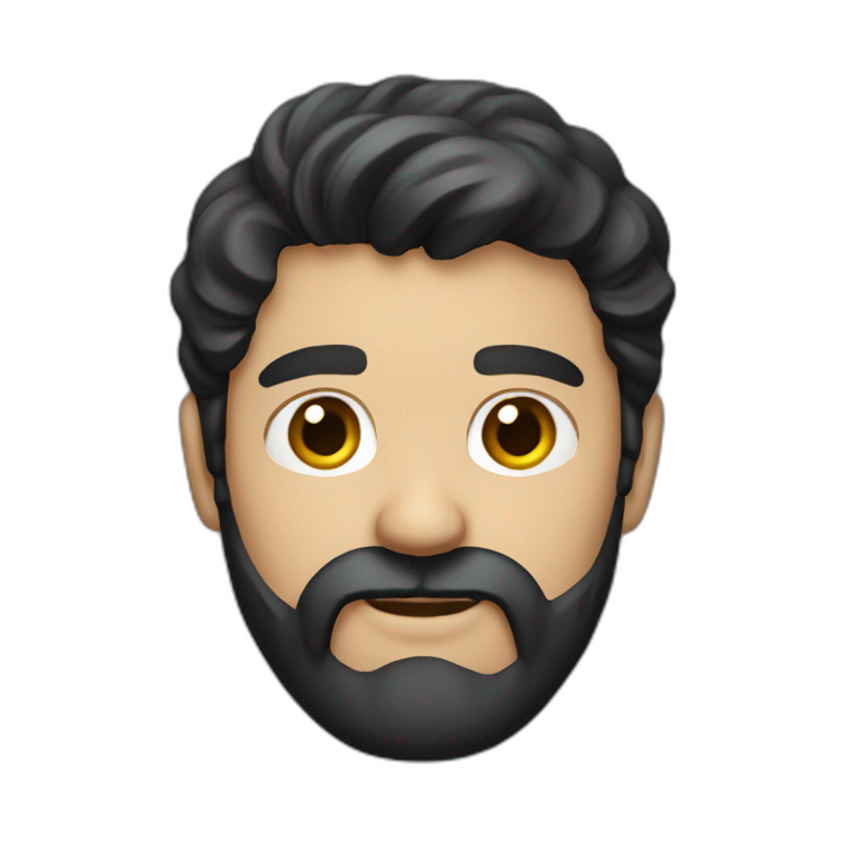 dark-haired-man-with-beard emoji