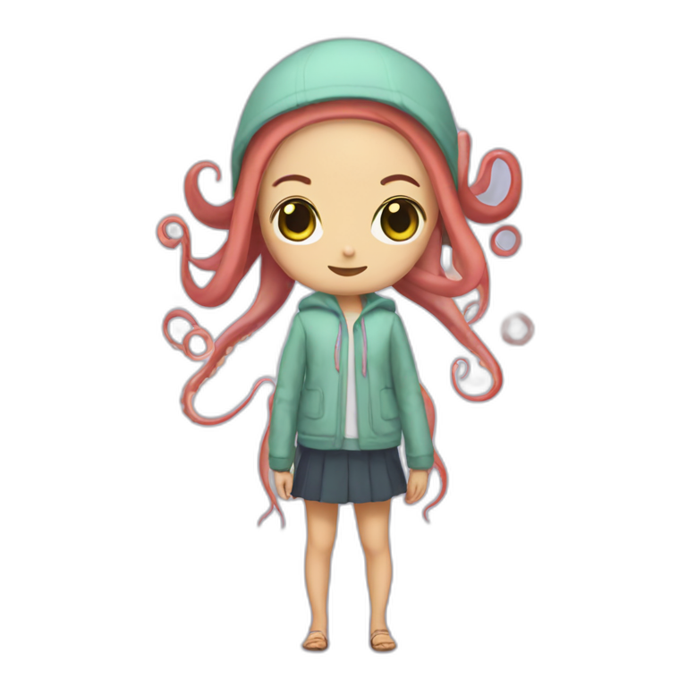 octopus girl wallpaper