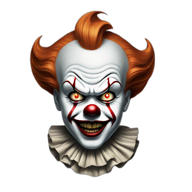 Pennywise the clown Mad face emoji