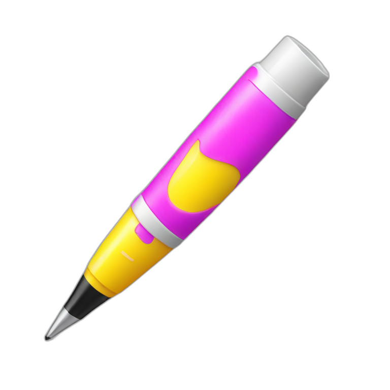 long highlighter pen emoji