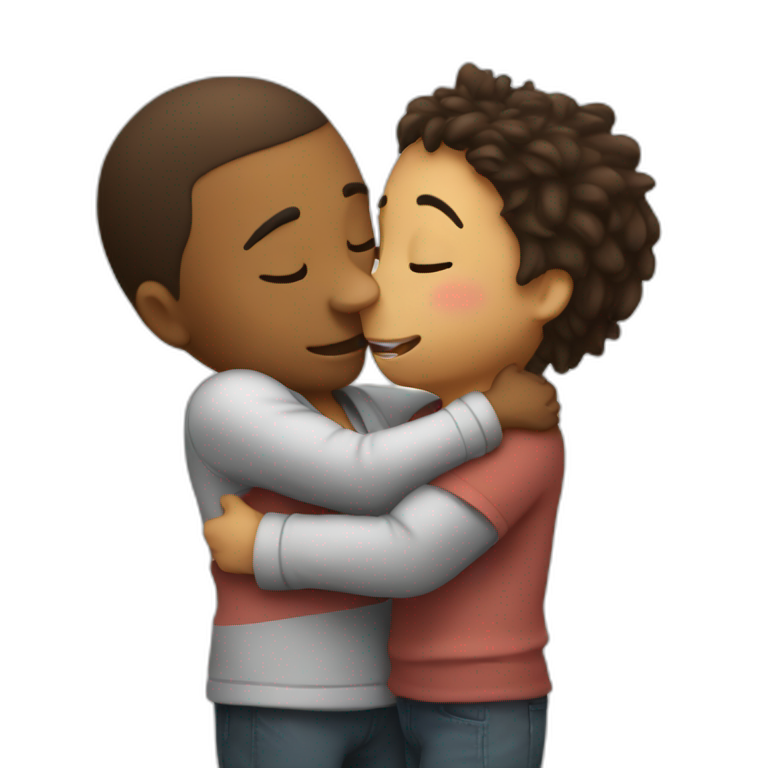 Kiss and hug emoji