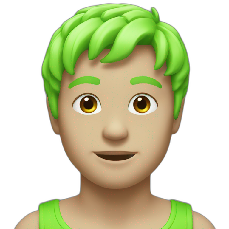 neon green emoji