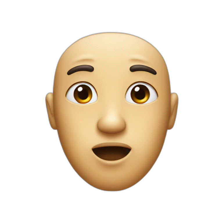 Timide expression du visage emoji