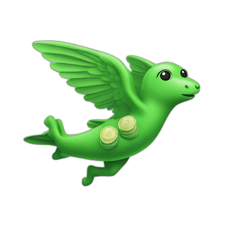 flying money green emoji