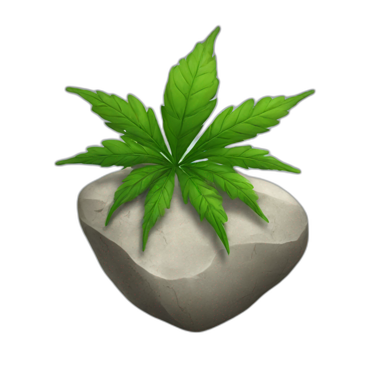 stone-high-weed emoji