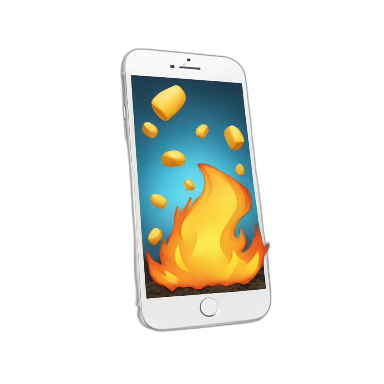 iphone-in-fire emoji