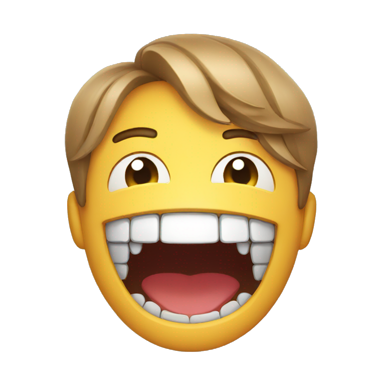smile with bad teeth emoji