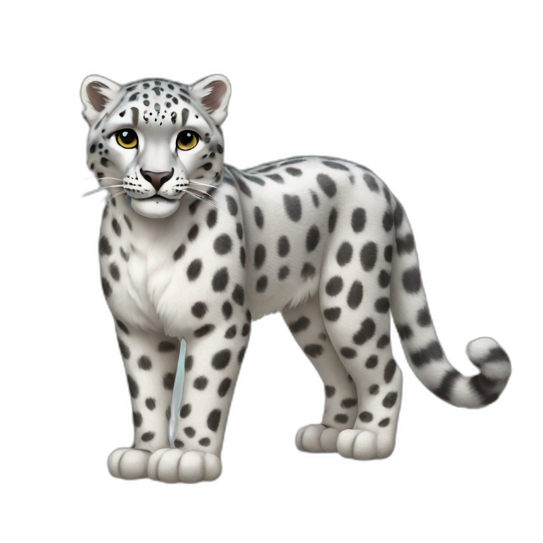 Snow Leopard Full Body emoji