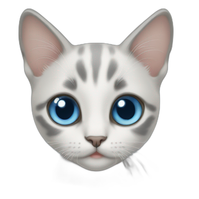 blue eye kitten emoji