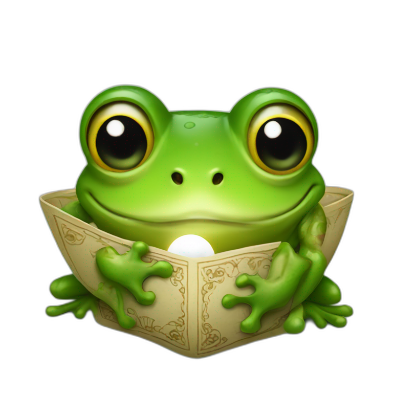 frog fortune teller emoji