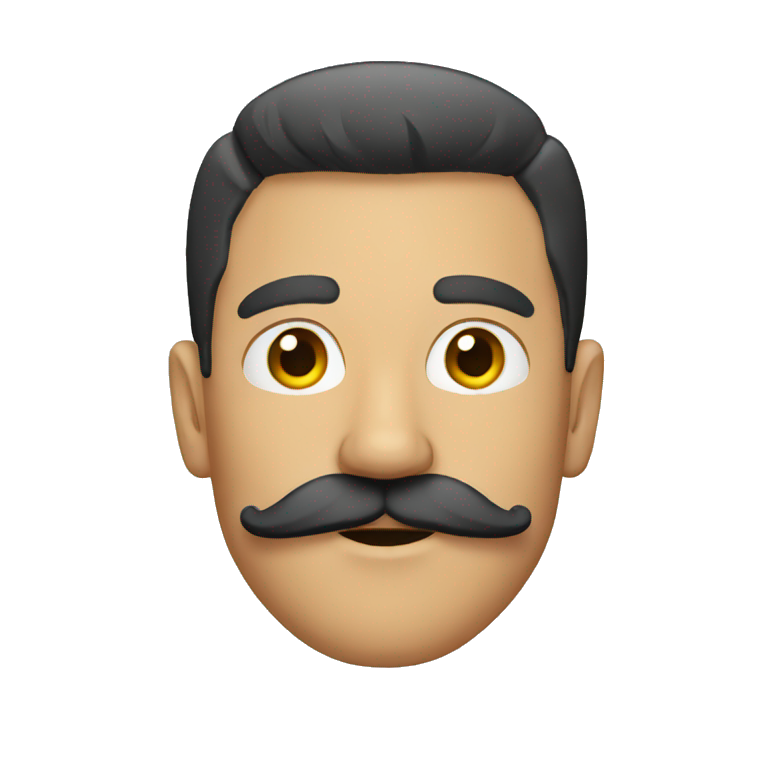 guy with a mustache emoji