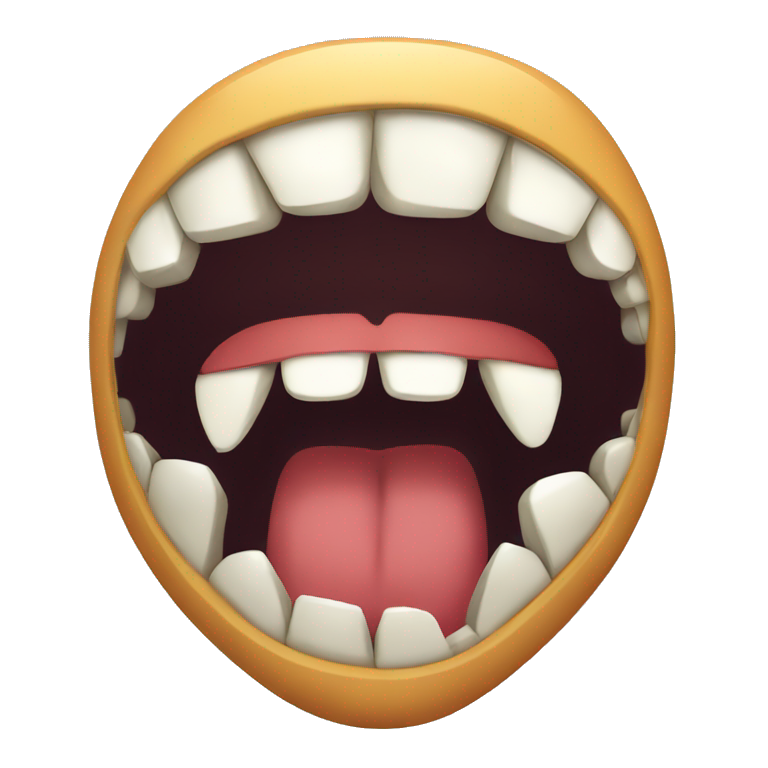 Sharp teeth emoji