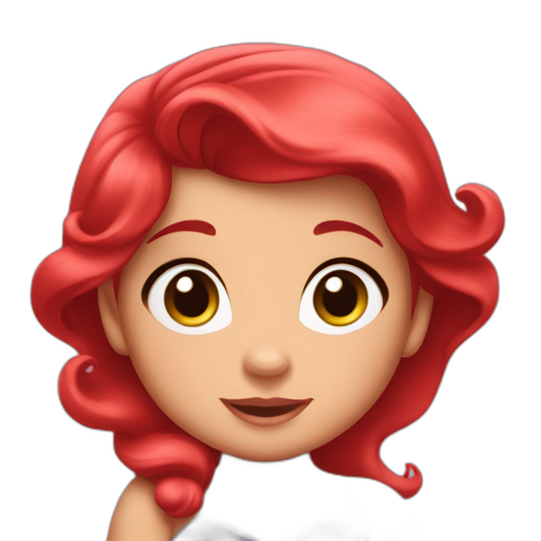 Ariel Disney baby emoji